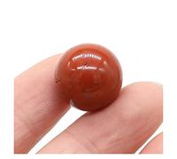 Cristallo naturale grezzo 16mm rotondo guarigione naturale cristallo sfera di trasferimento di quarzo pietra preziosa lucidata perline campione di energia gioielli fai da te casa) ( Color : Red Stone