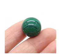 Cristallo naturale grezzo 16mm rotondo guarigione naturale cristallo sfera di trasferimento di quarzo pietra preziosa lucidata perline campione di energia gioielli fai da te casa) ( Color : Malachite