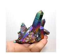 Cristallo naturale grezzo Cluster di cristallo naturale Galvanotecnica Sette arcobaleno Pietra di cristallo colorata Smagnetizzazione Guarigione Decorazione artigianale for la casa Bellissimo ( Color
