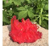 Cristallo naturale grezzo Decorazioni for la casa, 80 g di quarzo naturale esemplare colorato placcatura galvanica rivestita in pietra Reiki decorazione della casa regali artigianali, naturale (dimens