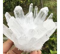 Cristallo naturale grezzo Naturale Bianco Trasparente Cristallo Cluster Pietra Smagnetizzazione Pietra Purificazione Energetica Guarigione Decorazione Pietra Decorazione Feng Shui ( Size : 450-500g )