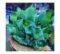 Cristallo naturale grezzo Oggettistica for la casa Verde naturale Cristallo trasparente Cluster Smagnetizzazione del di pietra Purificazione della pietra Decorazione della pietra energetica lenitiva G