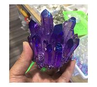 Cristallo naturale grezzo Oggettistica for la casa Viola naturale Galvanotecnica Cristallo trasparente Cluster Smagnetizzazione del di pietra Rete di pietra Chemioterapia Energia decorativa STO Leniti