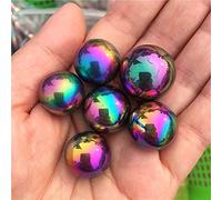 Cristallo naturale grezzo regalo per la famiglia 6 pezzi bella arcobaleno aura sfera di cristallo angelo aura titanio quarzo cristallo naturale decorazione della casa pietra portafortuna (colore