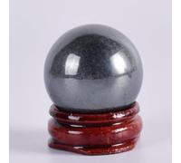 Cristallo naturale grezzo Sfera di ematite naturale Sfera di quarzo e naturale 30mm Massaggio manuale Sfera di cristallo Accessorio for la casa Feng Shui (Color : 1 Piece)