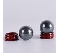 Cristallo naturale grezzo Sfera di ematite naturale Sfera di quarzo e naturale 30mm Massaggio manuale Sfera di cristallo Accessorio for la casa Feng Shui (Color : 2 Pieces)