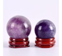 Cristallo naturale grezzo Sfera di fluorite naturale Sfera naturale e quarzo Massaggio manuale Sfera di cristallo Feng Shui Accessorio for la casa (Color : 2 Pieces)