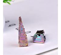 Cristallo Naturale Metallo Quarzo Piramide di bismuto Quarzo Pietra preziosa Pietra Studio vivente Collezione di cristalli grezzi e decorazioni for la casa roccia naturale Cristalli Reiki ( Color : Me