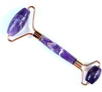 Cristallo naturale Pietra grezza Pietra grezza Cura del viso Strumento di massaggio Rullo di ametista Gua Sha Massaggio Set Massaggiatore di giada di cristallo naturale Viso Corpo Collo Pelle Bellezza