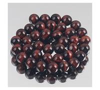 Cristallo naturale ruvido in pietra naturale tigre rosso scuro tigra agat tallone rotonde perle distanziali sciolte per gioielli che producono orecchini bracciale a fascino fai-da-te 6/8/10 mm