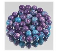 Cristallo naturale ruvido pietra naturale pioggia viola scuro jaspers rotonde perle sciolte per gioielli che producono una donna bracciale da donna fai-da-te 4/6/8/10/12 mm Crystal decorazione per la