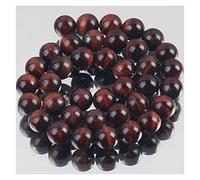 Cristallo naturale ruvido pietra naturale tigre rosso tigre agat tallone rotonde perle distanziali sciolte per gioielli che producono orecchini braccialetti a fascino fai-da-te 6/8/10 mm Crystal