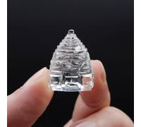 Cristallo naturale sfatico Meru Sri Shri Shree Yantra Chakra Vastu Laxmi Temp...