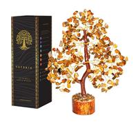 Cristallo occhio di tigre - Albero della vita, Cristalli curativi, Albero dei chakra, Cristalli e pietre preziose, Bonsai di cristallo, decorazione della casa, regali di cristallo