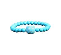 Cristallo per le donne regolabile ciondolo testa di gatto catena a mano pietre preziose naturali perline braccialetto accessorio cristallo ametista, Misura unica, come descritto