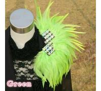 Cristallo Piuma Spallina Spilla Spalla Board Spalline Carnevale Stage Punk