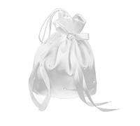 Cristallo Satinato Sposa Strass Borsa Da Sposa Dolly Borsetta Bianca