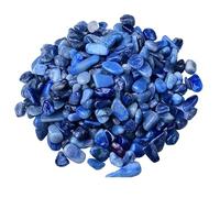 Cristallo Sfuso Ghiaia di Cristallo Blu Naturale, Piccole Particelle, Pietra Decorativa for acquari, vasi di Fiori, paesaggistica per burattatura(5-7mm1000g)