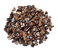 Cristallo Sfuso Ghiaia di Cristallo di Bronzo Naturale, Piccole Particelle, Pietra for pavimentazione for acquari, vasi di Fiori, Decorazione paesaggistica per burattatura(7-9mm500g)