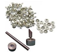 Cristallo Strass Rivetti Mano Attrezzi Metallo Borchie Fai Pelle Craft 10-50 7mm