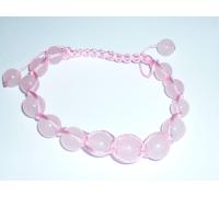 cristalloterapia BRACCIALE SHAMBALLA TIBET braccialetto QUARZO ROSA