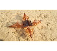 cristalloterapia GENERATORE PIRAMIDE RAME PIETRA AMETISTA cristallo new age bio
