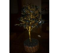 cristalloterapia PIANTA GRANDE OSSIDIANA NERA giardino giapponese ALBERO pietra