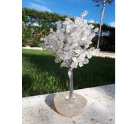 cristalloterapia PIANTA GRANDE QUARZO IALINO BASE ORGONE orgonite ALBERO rocca