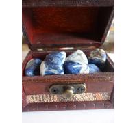 cristalloterapia SCRIGNO BAULE SODALITE pietra dura cristallo energia naturale