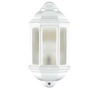 Cristher Lighting - Lampada da parete MEDI bianca, attacco E27, esterno IP43. Applique a lanterna in stile classico fissata al muro.