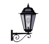 Cristher VILLA BIG - Lanterna - Braccio alluminio diffusore vetro ip-23 nero