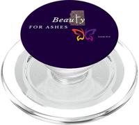 Cristiana Donna Bellezza per Ceneri Versi Bibbia Croce Farfalla PopSockets PopGrip per MagSafe