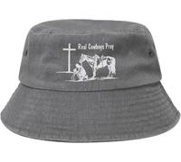 Cristianesimo Cowboy Preghiera Preghiere Uomo Donne Cotone Cappello da Sole Confortevole Cappello da Pescatore Moda Bucket Hat per Pesca Estate Campeggio