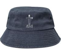 Cristianesimo, Fede, Gesù Ti AMA Uomo Donne Cotone Cappello da Sole Confortevole Cappello da Pescatore Casual Secchio Cappelli per Estate Viaggi All'Aperto