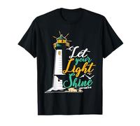 Cristianesimo Gesù Dio Faro - Lascia Che la Tua Luce risplenda Maglietta