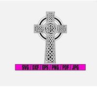 Cristianesimo png, Incisione Laser Nuovo Celtico SVG, Croce dxf, Design File Digitale