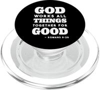 Cristiani Motivazionali Romani Bibbia Versi Tipografia Arte PopSockets PopGrip per MagSafe