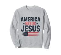 Cristiani Patriottici America Needs Jesus Felpa