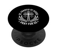 Cristiano devozionale cattolico di San Francesco d'Assisi PopSockets PopGrip Adesivo