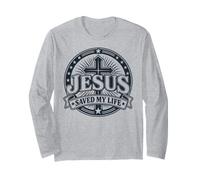 Cristiano Fede Croce Testimonianza Religioso Design Maglia a Manica