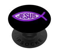 Cristiano Gesù Cristo Pesce Simbolo Ichthys PopSockets PopGrip Adesivo