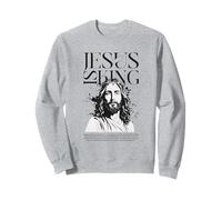 Cristiano Gesù è Re Bibbia Verse Design Felpa