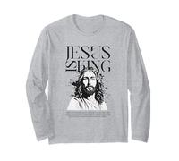 Cristiano Gesù è Re Bibbia Verse Design Maglia a Manica