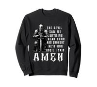 Cristiano Guerriero Cavaliere Templare Armatura di Dio Felpa