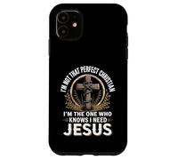 Cristiano imperfetto Gesù Amore Religioso Fede Croce Custodia per iPhone 11