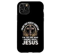 Cristiano imperfetto Gesù Amore Religioso Fede Croce Custodia per iPhone 11 Pro