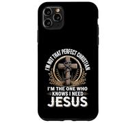 Cristiano imperfetto Gesù Amore Religioso Fede Croce Custodia per iPhone 11 Pro Max