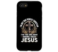 Cristiano imperfetto Gesù Amore Religioso Fede Croce Custodia per iPhone SE (2020) / 7 / 8