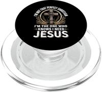 Cristiano imperfetto Gesù Amore Religioso Fede Croce PopSockets PopGrip per MagSafe