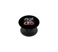 Cristiano Imprenditore Piccolo Imprenditore Gesù Cristo PopSockets PopGrip Adesivo